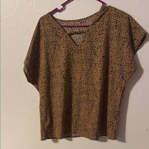Stylish Brown and Black Women's Top